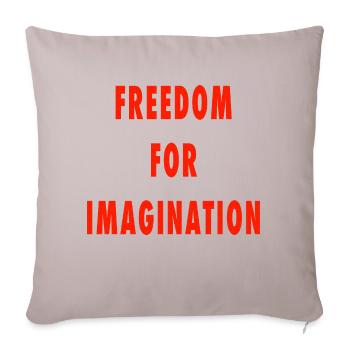 Freedom for imagination - Sofa pillowcase 17,3'' x 17,3'' (45 x 45 cm) - light taupe - Front