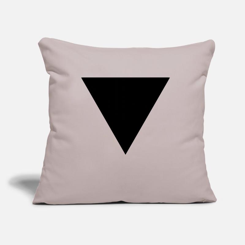 triangle Housse de coussin décorative 45 x 45 cm