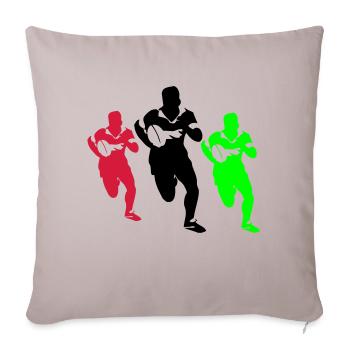 Rugby, Sport - Sofakissenbezug 45 x 45 cm - helles Taupe - Vorne