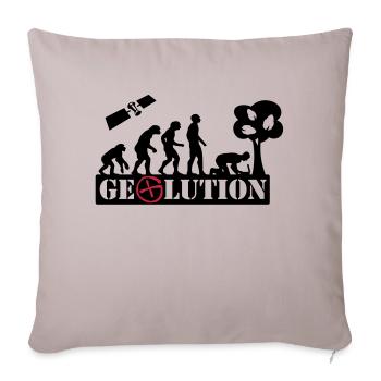 Geolution - 2color - 2O12 - Sofa pillowcase 17,3'' x 17,3'' (45 x 45 cm) - light taupe - Front