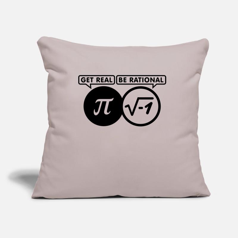 get real - be rational (1c) Sofa pillowcase 17,3'' x 17,3'' (45 x 45 cm)
