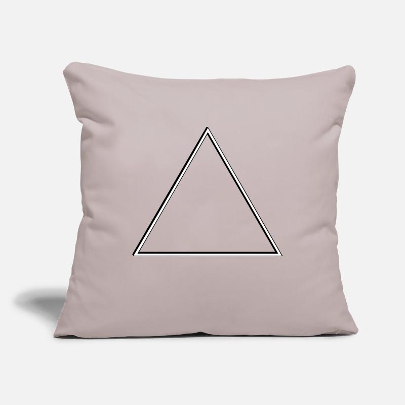 triangle Housse de coussin décorative 45 x 45 cm
