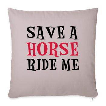 Save A Horse - Sofa pillowcase 17,3'' x 17,3'' (45 x 45 cm) - light taupe - Front