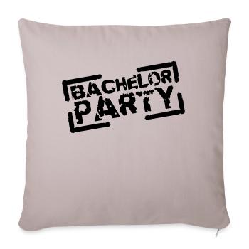 Bachelor Party Team Stempel Design - Sofa pillowcase 17,3'' x 17,3'' (45 x 45 cm) - light taupe - Front