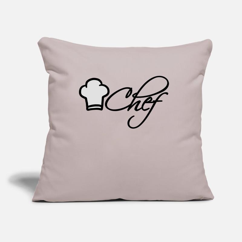 Chef Chef Cap Logo Star Chef Sofa pillowcase 17,3'' x 17,3'' (45 x 45 cm)