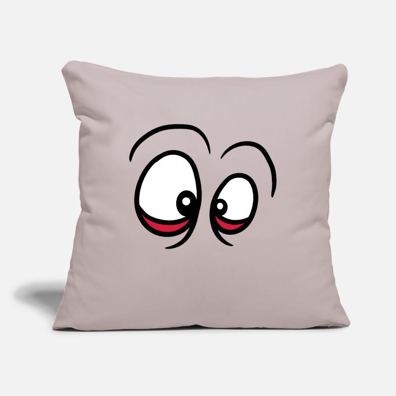 eye dark circles look see distorted face eyes Sofa pillowcase 17,3'' x 17,3'' (45 x 45 cm)