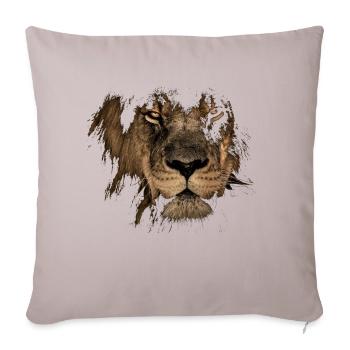 Leo Designs, Zodiac Signs, Lion - Sofa pillowcase 17,3'' x 17,3'' (45 x 45 cm) - light taupe - Front