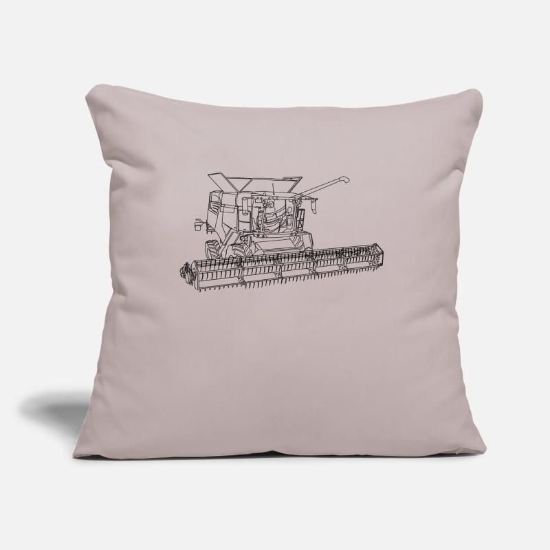 Moissonneuses-batteuses Constructeurs de machines agricoles Housse de coussin décorative 45 x 45 cm
