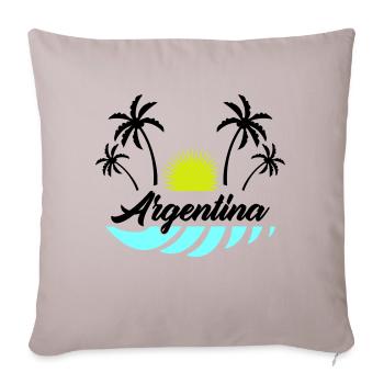 Argentine - Housse de coussin décorative 45 x 45 cm - taupe clair - Devant