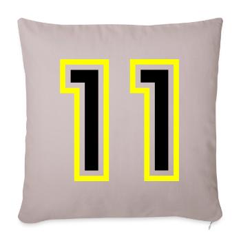 11 Number College - Sofa pillowcase 17,3'' x 17,3'' (45 x 45 cm) - light taupe - Front