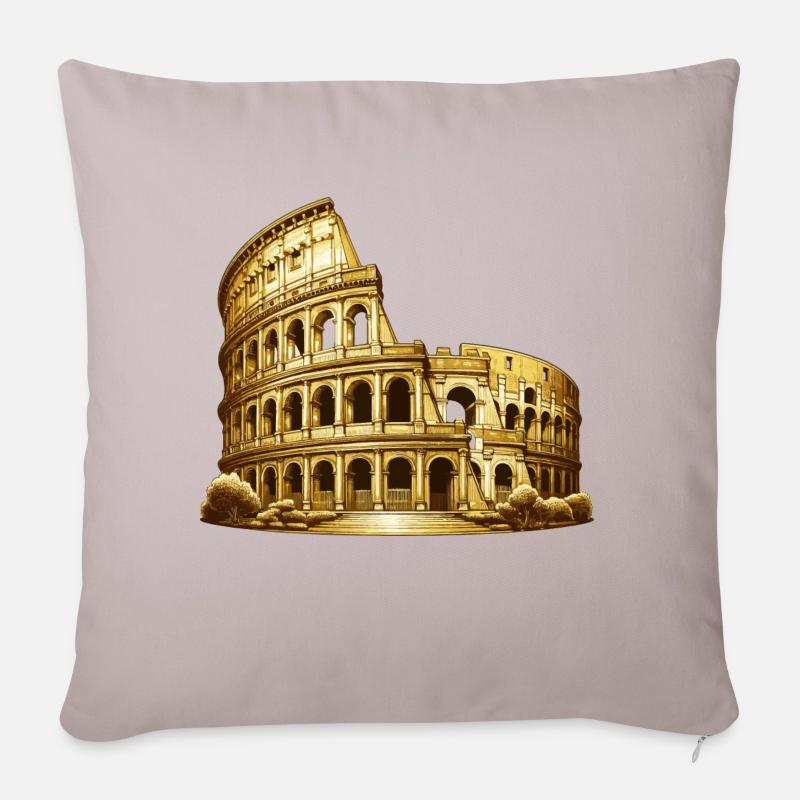 Colisée - Housse de coussin décorative 45 x 45 cm - taupe clair