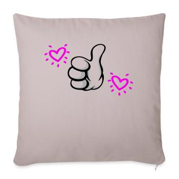 ELUE meilleure maman - Housse de coussin décorative 45 x 45 cm - taupe clair - Devant