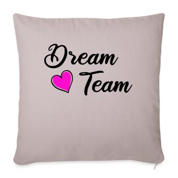 Dream Team - Sofa pillowcase 17,3'' x 17,3'' (45 x 45 cm) - light taupe - Front