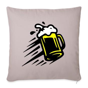 Beer Beer Mug Icon - Sofa pillowcase 17,3'' x 17,3'' (45 x 45 cm) - light taupe - Front