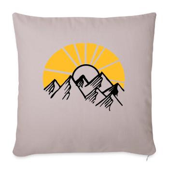 berge - Sofakissenbezug 45 x 45 cm - helles Taupe - Vorne