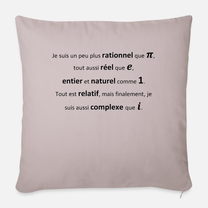 ensemble_nb - Housse de coussin décorative 45 x 45 cm - taupe clair