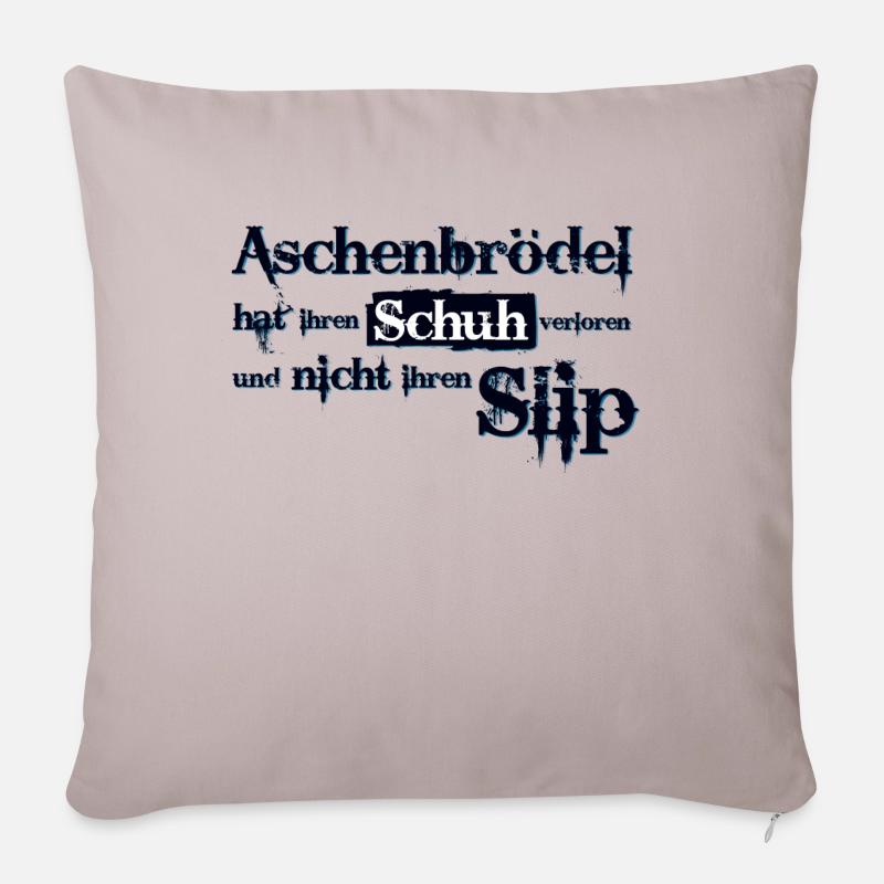Aschenbrödel - Sofakissenbezug 45 x 45 cm - helles Taupe