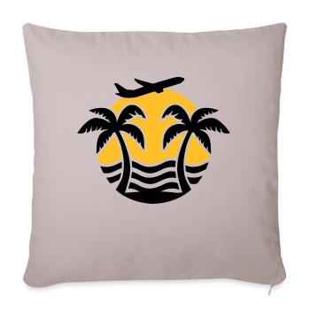 Vacation - Sofa pillowcase 17,3'' x 17,3'' (45 x 45 cm) - light taupe - Front