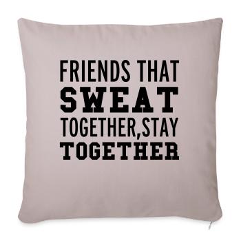 Fitness - Sofa pillowcase 17,3'' x 17,3'' (45 x 45 cm) - light taupe - Front