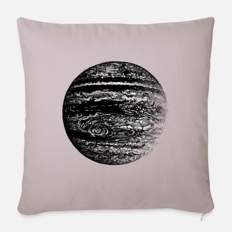 Jupiter - Housse de coussin décorative 45 x 45 cm - taupe clair