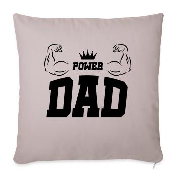 dad power - Sofakissenbezug 45 x 45 cm - helles Taupe - Vorne