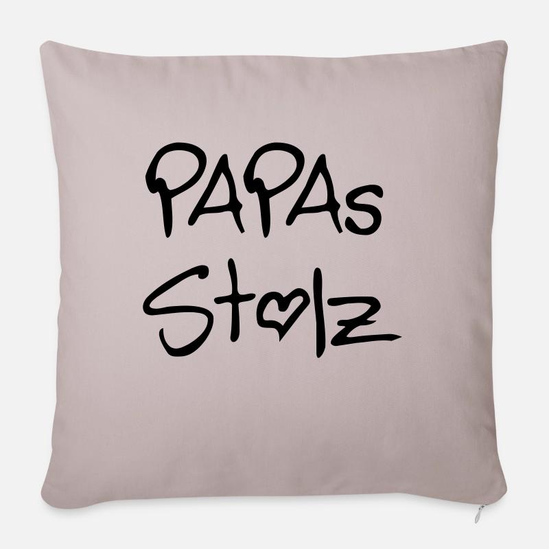 Dad's pride - Sofa pillowcase 17,3'' x 17,3'' (45 x 45 cm) - light taupe
