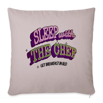 happy cuisine fun cooking may the fork be with you - Sofa pillowcase 17,3'' x 17,3'' (45 x 45 cm) - light taupe - Front