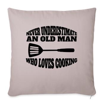 Cuisiner drôle de boulangers cadeau passe-temps chef chef chef - Housse de coussin décorative 45 x 45 cm - taupe clair - Devant