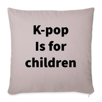 Korean - Sofa pillowcase 17,3'' x 17,3'' (45 x 45 cm) - light taupe - Front