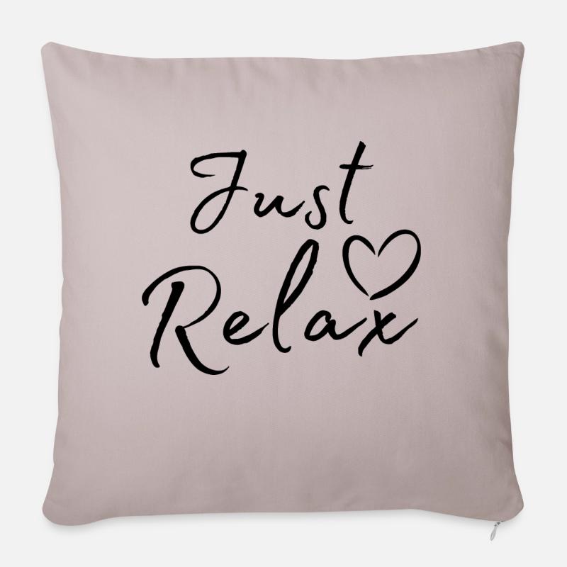 Just Relax - Sofakissenbezug 45 x 45 cm - helles Taupe