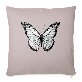 Papillon Nature Insectes Papillons 6 - Housse de coussin décorative 45 x 45 cm - taupe clair - Devant