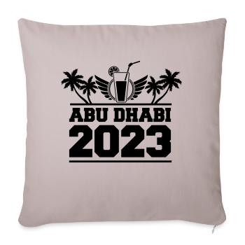 Abu Dhabi 2023 - Sofa pillowcase 17,3'' x 17,3'' (45 x 45 cm) - light taupe - Front