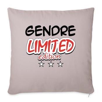 GENDRE LIMITED EDITION - Sofa pillowcase 17,3'' x 17,3'' (45 x 45 cm) - light taupe - Front