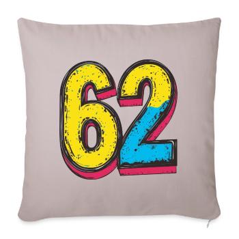 62 Symbole numérique - Housse de coussin décorative 45 x 45 cm - taupe clair - Devant