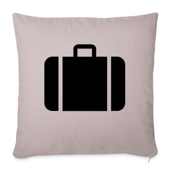 suitcase,travel,airport,train station - Sofa pillowcase 17,3'' x 17,3'' (45 x 45 cm) - light taupe - Front