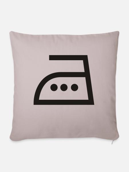 Bügeleisen,Bügeln,Kleidung - Sofakissenbezug 45 x 45 cm - helles Taupe