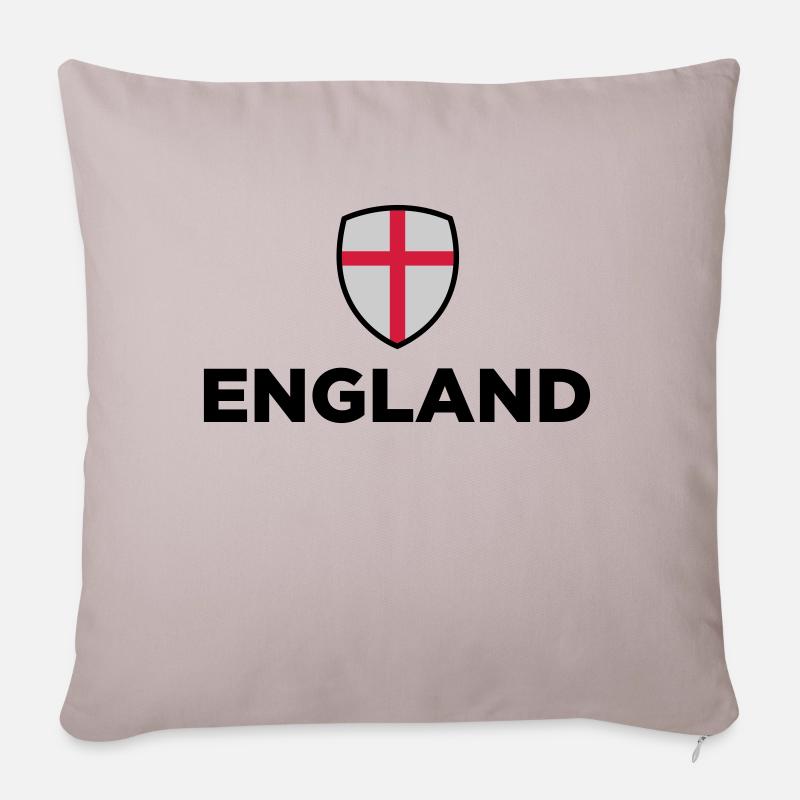 Nationalflagge von England - Sofakissenbezug 45 x 45 cm - helles Taupe