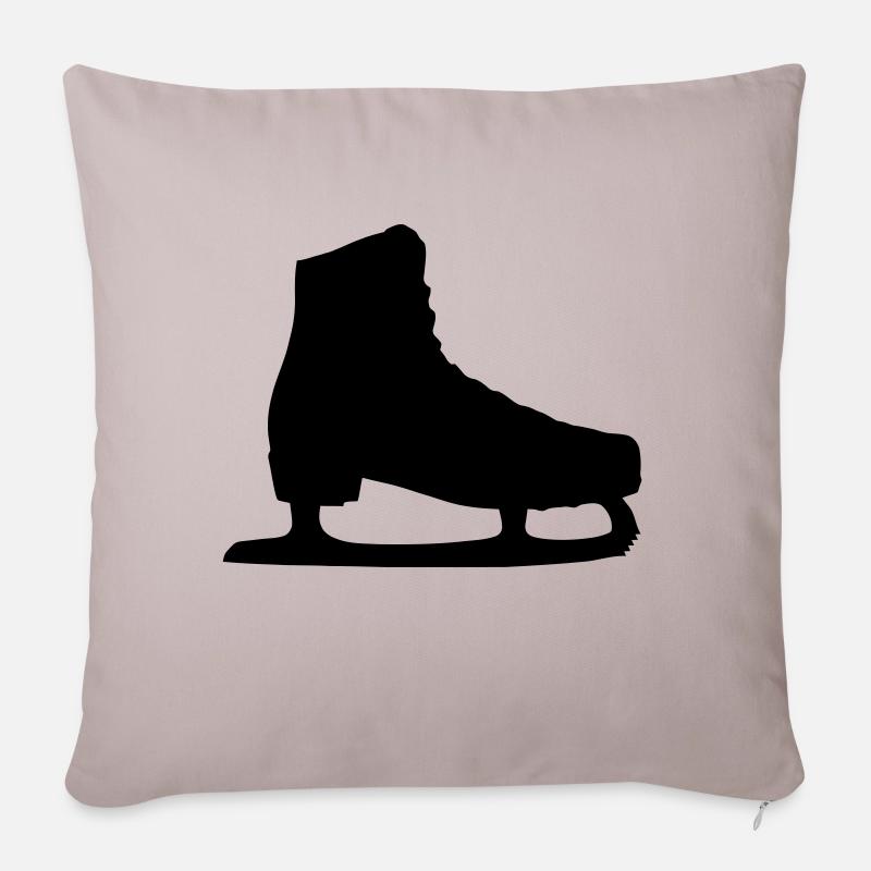 schlittschuh - Sofakissenbezug 45 x 45 cm - helles Taupe