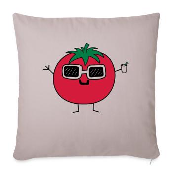 Cool Tomato - Sofakissenbezug 45 x 45 cm - helles Taupe - Vorne