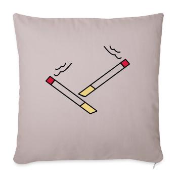 zigarette5 - Sofakissenbezug 45 x 45 cm - helles Taupe - Vorne
