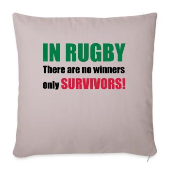 rugby - Sofa pillowcase 17,3'' x 17,3'' (45 x 45 cm) - light taupe - Front