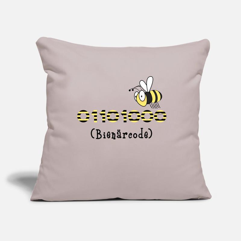 Binary code bee code computer science gift honey Sofa pillowcase 17,3'' x 17,3'' (45 x 45 cm)