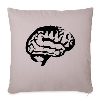 gehirn__f1 - Housse de coussin décorative 45 x 45 cm - taupe clair - Devant