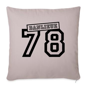 banlieue 78 - Sofa pillowcase 17,3'' x 17,3'' (45 x 45 cm) - light taupe - Front