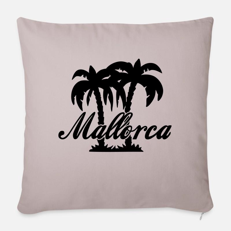 Mallorca - Farbwechsel - Sofakissenbezug 45 x 45 cm - helles Taupe
