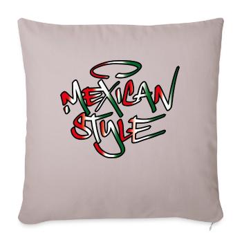 Style mexicain - Housse de coussin décorative 45 x 45 cm - taupe clair - Devant