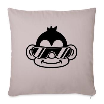 Cool Monkey Face - Sofa pillowcase 17,3'' x 17,3'' (45 x 45 cm) - light taupe - Front