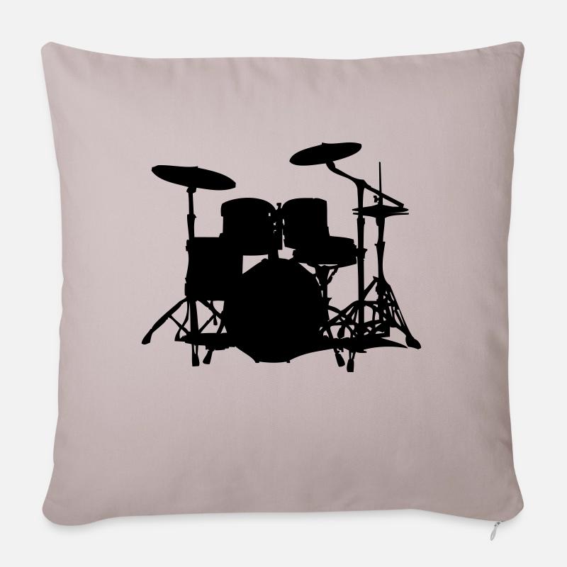 drums - Sofakissenbezug 45 x 45 cm - helles Taupe