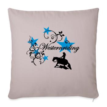 Westernriding Slider Tribal Sterne - Sofakissenbezug 45 x 45 cm - helles Taupe - Vorne