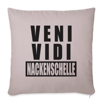 Veni Vidi - Sofakissenbezug 45 x 45 cm - helles Taupe - Vorne
